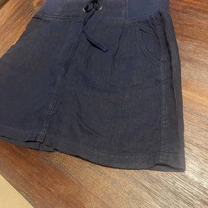 Athleta Linen Skirt, Navy, Size 2